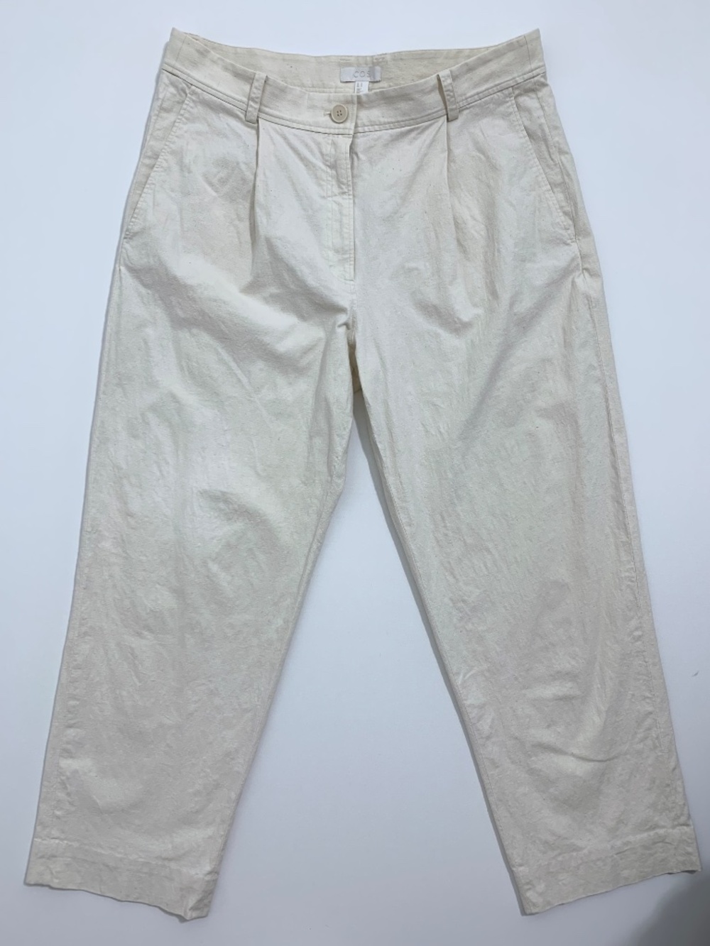 COS Women's Trouser Size 12 High Rise Straight Leg